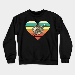 Knitting Crochet Lovers - Retro Crewneck Sweatshirt